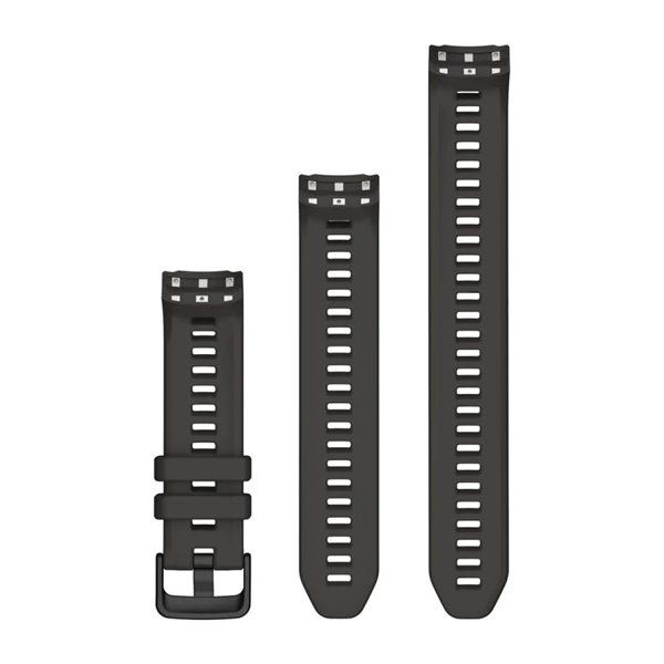 Сменные ремешки для смарт-часов Garmin Instinct 2S Collection (20 мм) силиконовые, графитовые 010-13104-00 фото