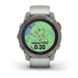 Смарт-часы Garmin fenix 7 Pro Sapphire Solar Edition титановые с туманно-серым/темно-оранжевым ремешком 010-02777-21 фото 7
