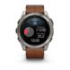 Смарт-годинник Garmin fenix 8 AMOLED (51 мм) Sapphire карбоново-сірий DLC з каштановим шкіряним ремінцем 010-02905-40 фото 10