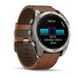 Смарт-годинник Garmin fenix 8 AMOLED (51 мм) Sapphire карбоново-сірий DLC з каштановим шкіряним ремінцем 010-02905-40 фото 4