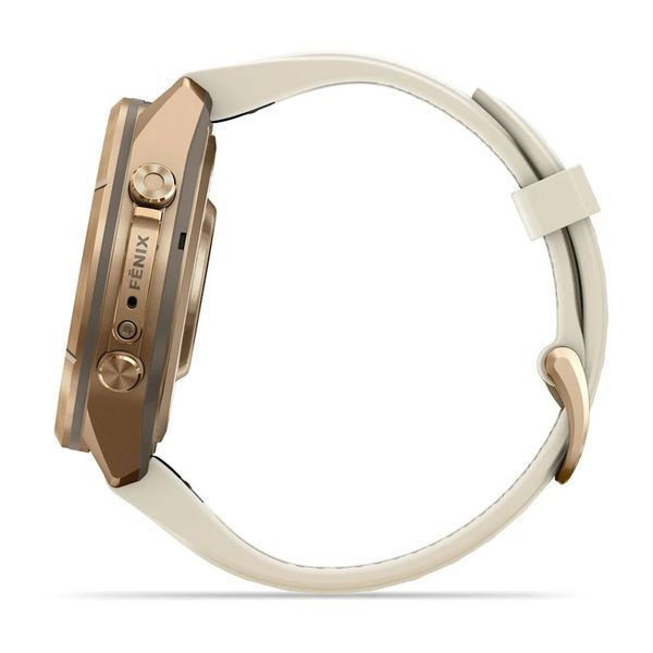Смарт-годинник Garmin fenix 9 Pro (43 мм) inReach золотистий титан кремовий/французький сірий 010-04335-21 фото
