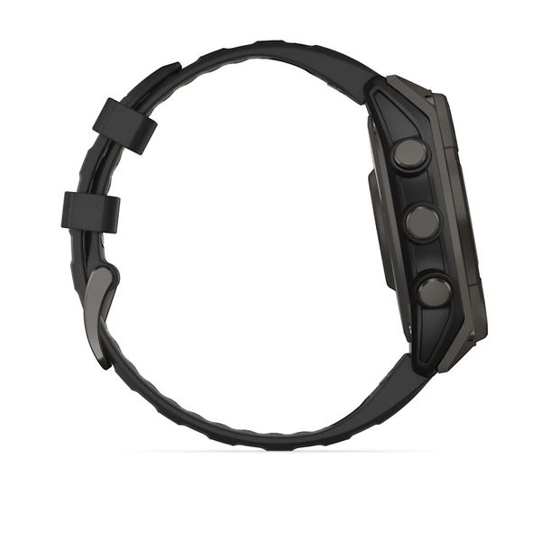 Смарт-часы Garmin fenix 8 (47 мм) Sapphire Solar карбоново-серый DLC титан черный/гравийно-серый 010-02906-11 фото