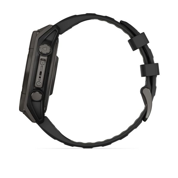 Смарт-часы Garmin fenix 8 (47 мм) Sapphire Solar карбоново-серый DLC титан черный/гравийно-серый 010-02906-11 фото