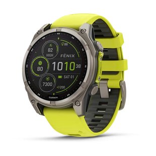 Смарт-часы Garmin fenix 8 (47 мм) Sapphire Solar титан ярко-желтый/графитовый 010-02906-21 фото