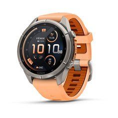 Смарт-годинник Garmin fenix 9 Pro (43 мм) inReach титан рожева устриця/осінньо-помаранчевий 010-04335-01 фото