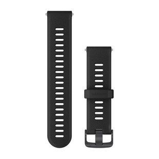 Сменные ремешки для смарт-часов Garmin Forerunner (22 мм) силиконовые, черные 010-11251-9B фото