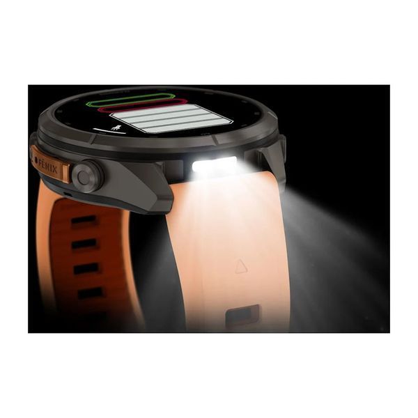 Смарт-годинник Garmin fenix 9 Pro (43 мм) inReach титан рожева устриця/осінньо-помаранчевий 010-04335-01 фото
