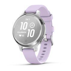 Смарт-часы Garmin Lily 2 Active серебристые с силиконовым ремешком цвета фиолетовый жасмин 010-02891-01 фото