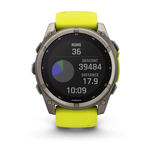 Смарт-часы Garmin fenix 8 (51 мм) Sapphire Solar титан ярко-желтый/графитовый 010-02907-21 фото