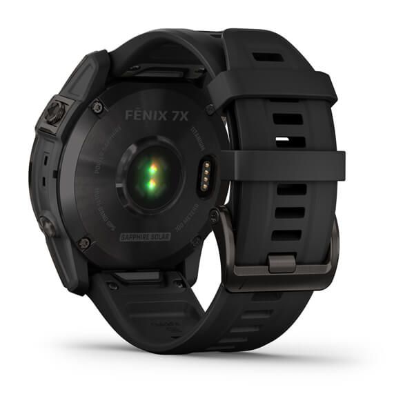 Смарт-часы Garmin fenix 7X Sapphire Solar карбоново-серые титановые DLC с черным ремешком 010-02541-11 фото