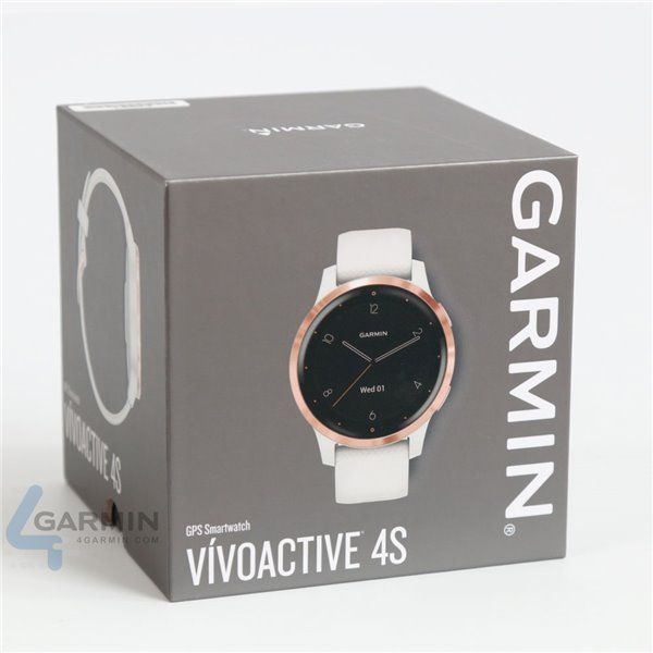 Смарт-годинник Garmin vivoactive 4S білий з рожево-золотистим безелем 010-02172-23 фото