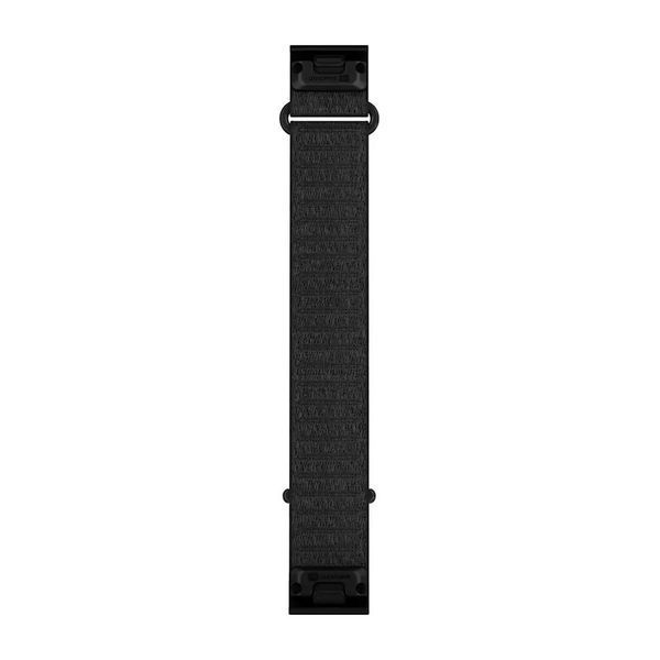 Ремінець для годинника Garmin QuickFit 20 тканинний ComfortFit чорний (довгий) 010-14506-14 фото