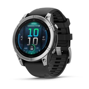 Смарт-годинник Garmin fenix E (47 мм) нержавіюча сталь/чорний 010-03025-00 фото