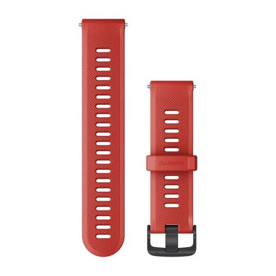 Сменные ремешки для смарт-часов Garmin Forerunner (22 мм) силиконовые, красные 010-11251-9C фото