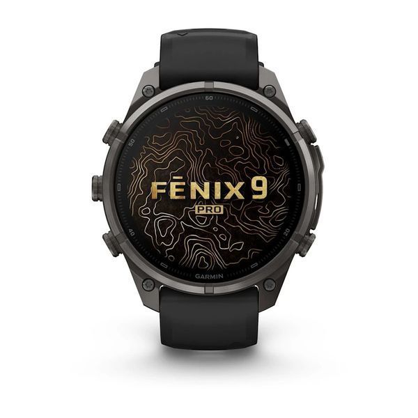 Смарт-годинник Garmin fenix 9 Pro (47 мм) inReach карбоново-сірий DLC титан чорний/гравійно-сірий 010-04336-11 фото