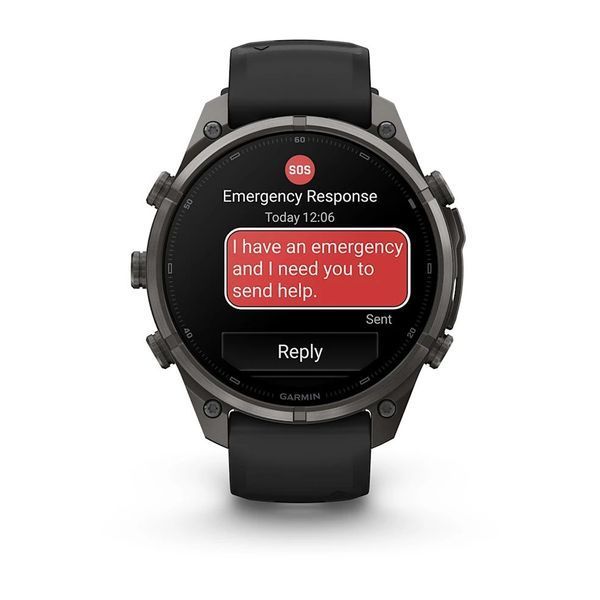 Смарт-годинник Garmin fenix 9 Pro (47 мм) inReach карбоново-сірий DLC титан чорний/гравійно-сірий 010-04336-11 фото