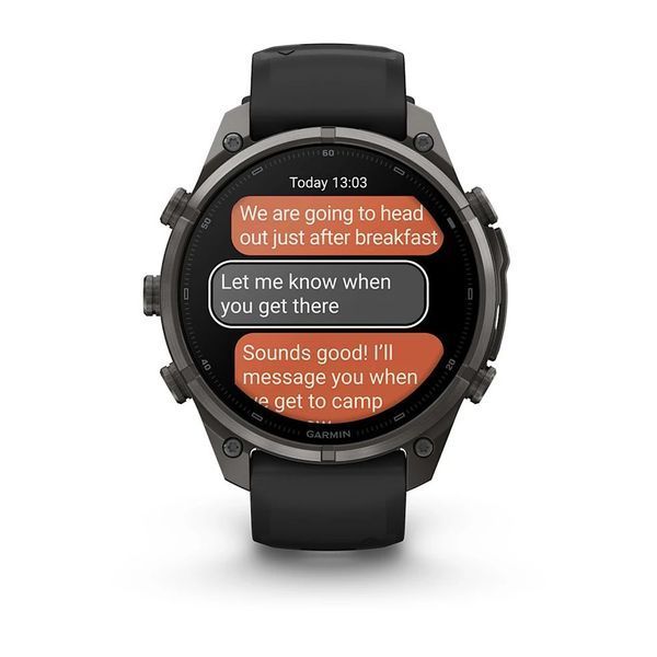 Смарт-годинник Garmin fenix 9 Pro (47 мм) inReach карбоново-сірий DLC титан чорний/гравійно-сірий 010-04336-11 фото
