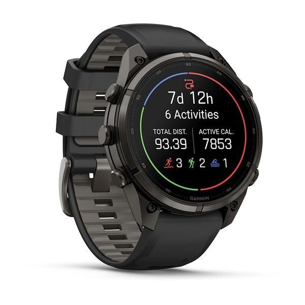 Смарт-годинник Garmin fenix 9 Pro (47 мм) inReach карбоново-сірий DLC титан чорний/гравійно-сірий 010-04336-11 фото