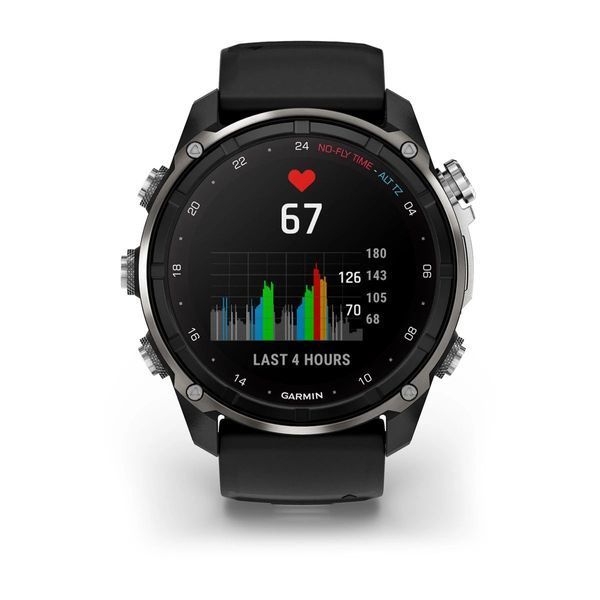 Смарт-годинник Garmin Descent Mk3i (51 мм) сріблясто-чорний PVD титановий з чорно/сірим силіконовим ремінцем 010-02752-08 фото