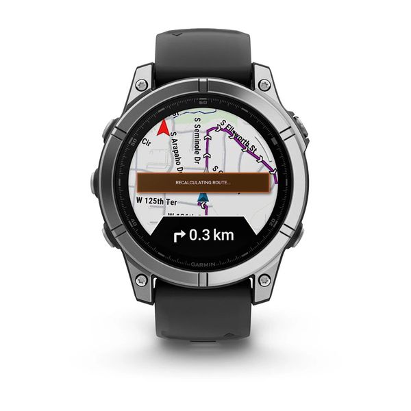 Смарт-годинник Garmin fenix E (47 мм) нержавіюча сталь/чорний 010-03025-00 фото