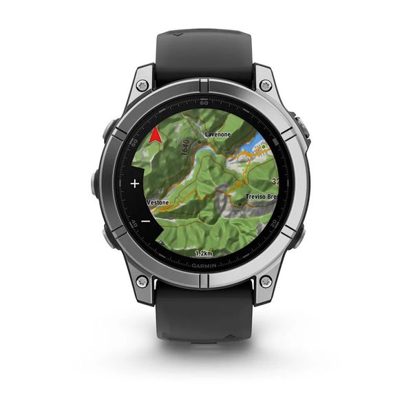 Смарт-годинник Garmin fenix E (47 мм) нержавіюча сталь/чорний 010-03025-00 фото