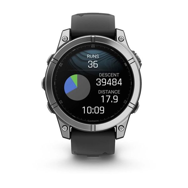 Смарт-годинник Garmin fenix E (47 мм) нержавіюча сталь/чорний 010-03025-00 фото