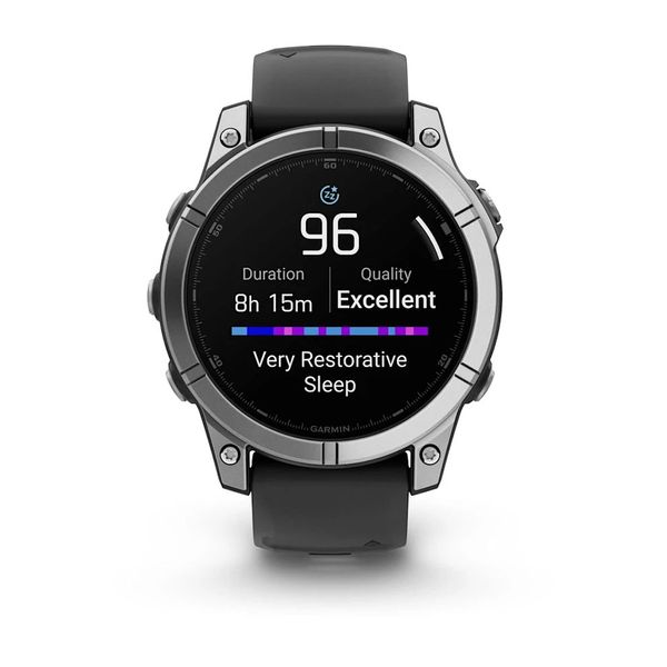 Смарт-часы Garmin fenix E (47 мм) нержавеющая сталь/черный 010-03025-00 фото