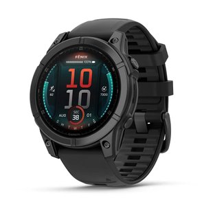 Смарт-годинник Garmin fenix E (47 мм) сланцево-сірий нержавіюча сталь/чорний 010-03025-01 фото