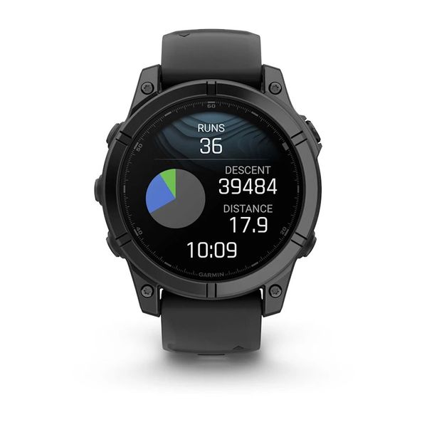 Смарт-годинник Garmin fenix E (47 мм) сланцево-сірий нержавіюча сталь/чорний 010-03025-01 фото