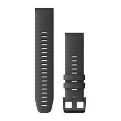 Ремінці для годинника Garmin QuickFit 22 силіконові, грифельно-сірі з чорною фурнітурою 010-12863-22 фото