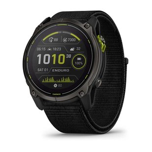 Смарт-часы Garmin Enduro 3 с черным нейлоновым ремешком 010-02751-01	 фото