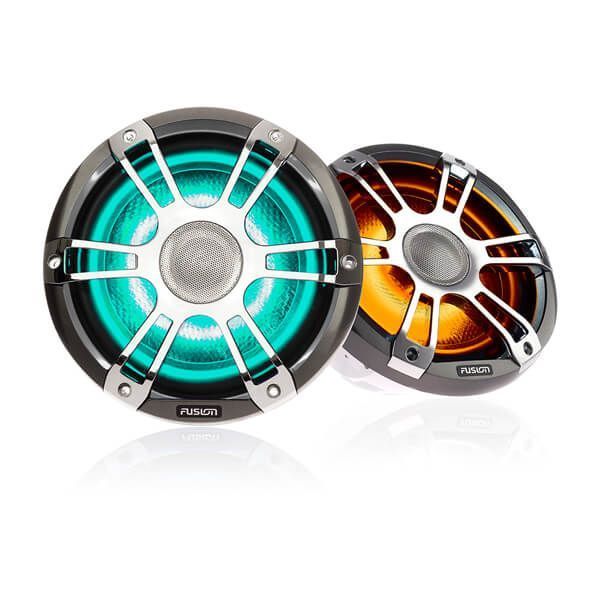 Морські динаміки Fusion Signature Series 3 коаксіальні спортивні хромовані 7,7" із підсвічуванням CRGBW 010-02433-11 фото