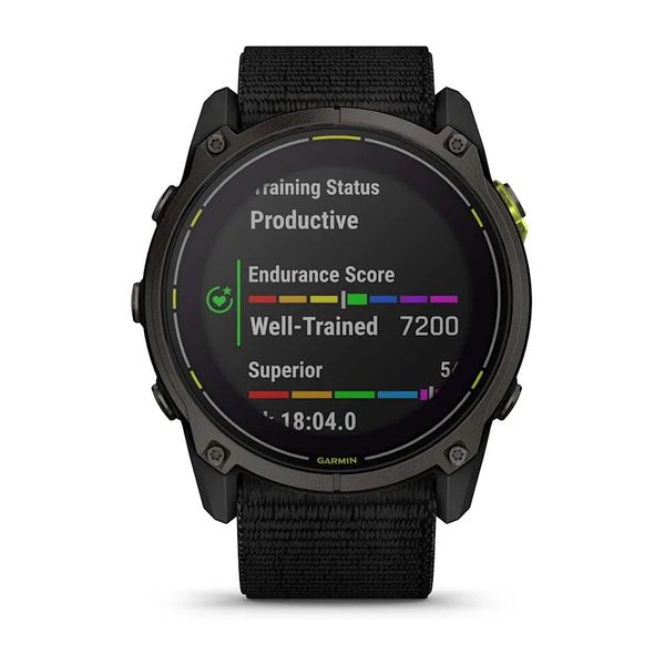 Смарт-годинник Garmin Enduro 3 з чорним нейлоновим ремінцем 010-02751-01	 фото