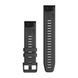 Ремешки для часов Garmin QuickFit 22 силиконовые, грифельно-серые с черной фурнитурой 010-12863-22 фото 2