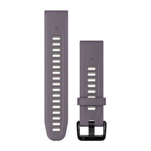 Ремешки для часов Garmin QuickFit 20 силиконовые орхидеевые/светло-песочные 010-13279-06 фото
