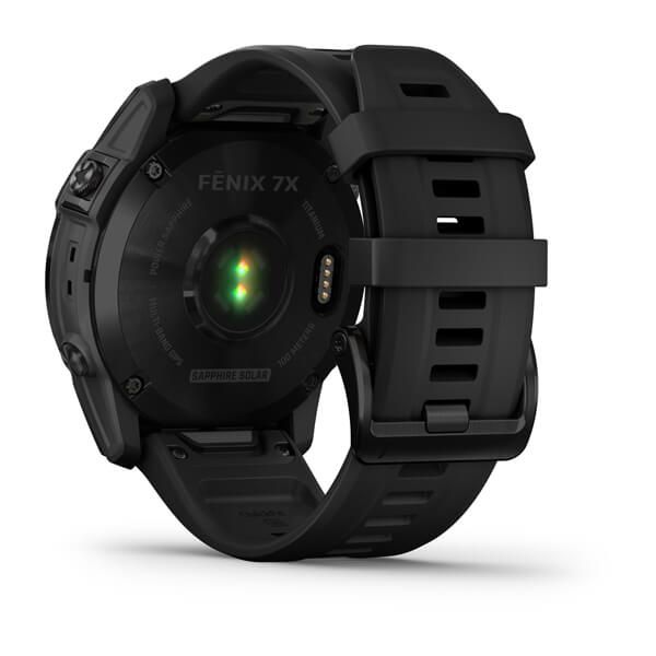 Смарт-часы Garmin fenix 7X Sapphire Solar черные титановые DLC с черным ремешком 010-02541-23 фото