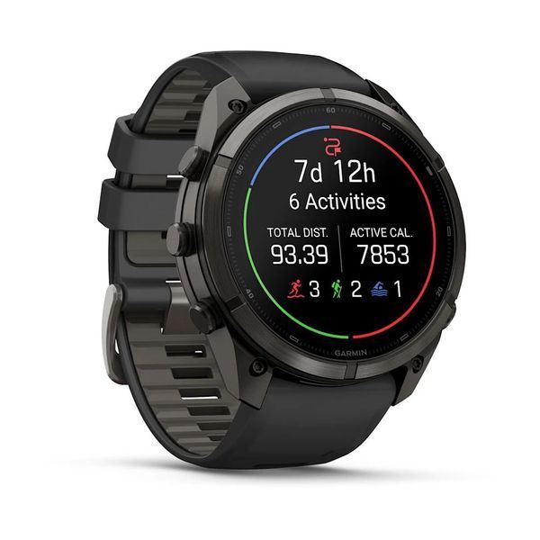 Смарт-годинник Garmin fenix 9 Pro (51 мм) inReach карбоново-сірий DLC титан чорний/гравійно-сірий 010-04337-11 фото