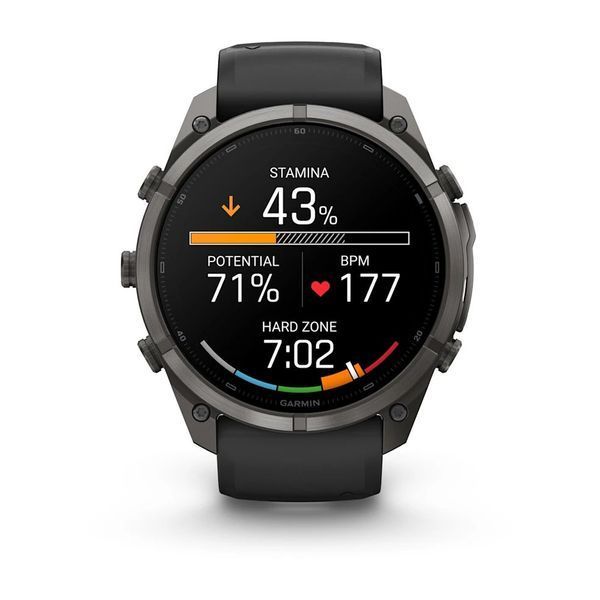 Смарт-годинник Garmin fenix 9 Pro (51 мм) inReach карбоново-сірий DLC титан чорний/гравійно-сірий 010-04337-11 фото