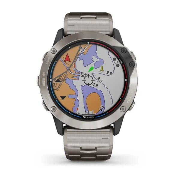 Смарт-часы Garmin quatix 6x Solar Titanium 010-02157-31 фото