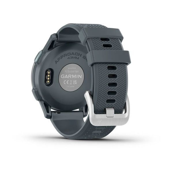 Смарт-часы Garmin Approach S44 с серебристым алюминиевым безелем и серым ремешком 010-03009-01 фото
