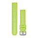 Змінні ремінці для смарт-годинника Garmin Instinct 2 Collection (22 мм) силіконові, кольору електрік лайм 010-13105-02 фото