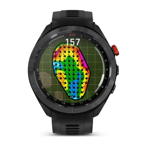 Смарт-часы Garmin Approach S70 (47 мм) с черным керамическим безелем и черным ремешком 010-02746-12 фото