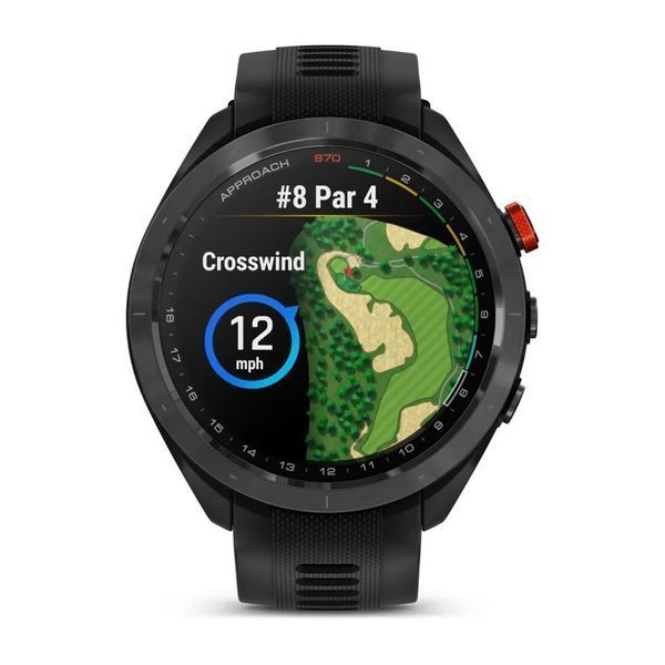 Смарт-часы Garmin Approach S70 (47 мм) с черным керамическим безелем и черным ремешком 010-02746-12 фото
