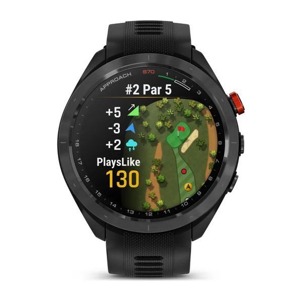 Смарт-часы Garmin Approach S70 (47 мм) с черным керамическим безелем и черным ремешком 010-02746-12 фото