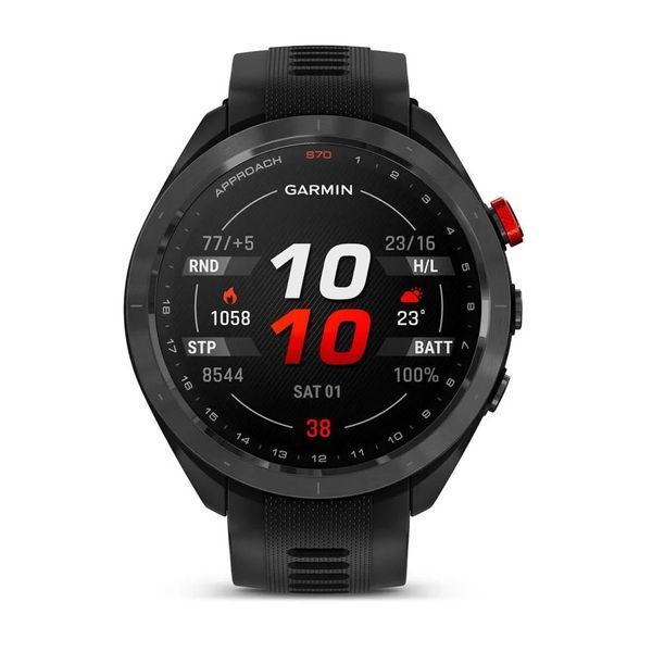 Смарт-часы Garmin Approach S70 (47 мм) с черным керамическим безелем и черным ремешком 010-02746-12 фото