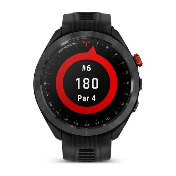 Смарт-часы Garmin Approach S70 (47 мм) с черным керамическим безелем и черным ремешком 010-02746-12 фото