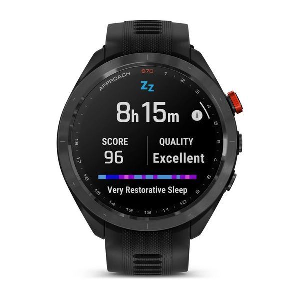 Смарт-часы Garmin Approach S70 (47 мм) с черным керамическим безелем и черным ремешком 010-02746-12 фото