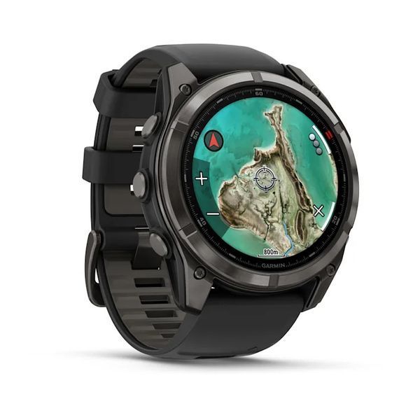 Смарт-часы Garmin fenix 8 MicroLED (51 мм) Sapphire карбоново-серый DLC титан черный/гравийно-серый 010-03380-05 фото
