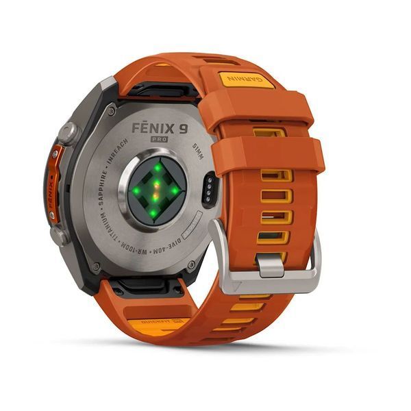 Смарт-часы Garmin fenix 9 Pro (51 мм) inReach титан осенне-оранжевый/ярко-оранжевый 010-04337-01 фото