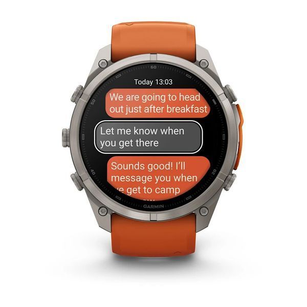Смарт-часы Garmin fenix 9 Pro (51 мм) inReach титан осенне-оранжевый/ярко-оранжевый 010-04337-01 фото